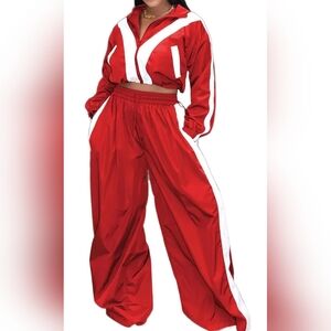 Red Women's Track Pants